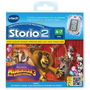 VTECH Jeu Educatif Storio Madagascar 3