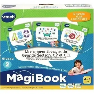 Comparateur de prix : Vtech Pack de trois livres MagiBook Mes apprentissages de Grande Section