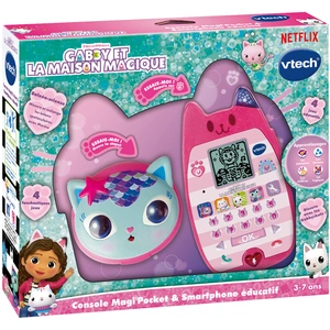 VTECH Magi'Pocket Console & Smartphone éducatif GABBY ET LA MAISON MAGIQUE