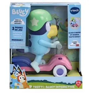 Trottinette Bluey Interactive - VTECH - BLUEY - 3 modes de jeu - Mixte - Bleu pas cher