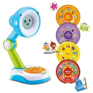Comparateur de prix : VTech Vtech Funny Sunny Bleu - Lampe Réveil Boîte À Histoire - Mon Compagnon Interactif