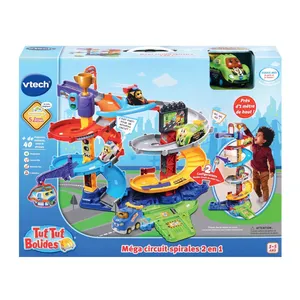 Comparateur de prix : Tut Tut Bolides Vtech Méga circuit spirales 2 en 1