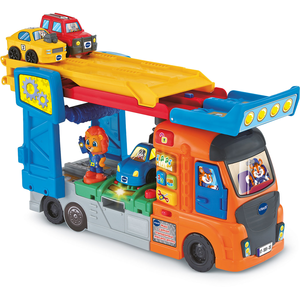 Véhicule Vtech Maxi camion transporteur mécano animo Tut Tut Bolides pas cher