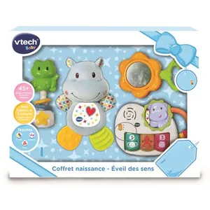Comparateur de prix : COFFRET NAISSANCE - Ã?VEIL DES SENS (BLEU) VTECH BABY 80-522005 TU
