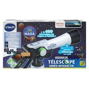 Comparateur de prix : Vtech Jeu de science et d'expérience Genius XL Télescope vidéo interactif