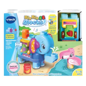 Jouet interactif VTech Bla-Bla-Blocks Mon Eléphant des découvertes pas cher