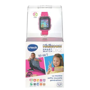 VTech - Montre connectée enfant - KidiZoom Smartwatch DX4 framboise