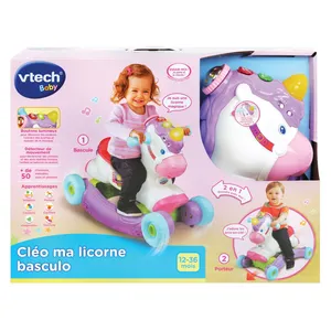 Comparateur de prix : Cléo, Ma Licorne Basculo Vtech Rose Moyen Uni Avec Decor