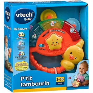VTECH BABY - Hochet Musical P'tit Tambourin pas cher