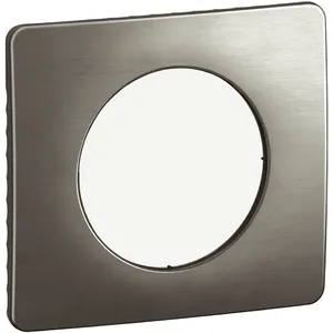 Plaque Céliane 1 poste - Acier Satiné - Legrand pas cher