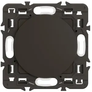 Obturateur Legrand Céliane noir sans plaque pas cher