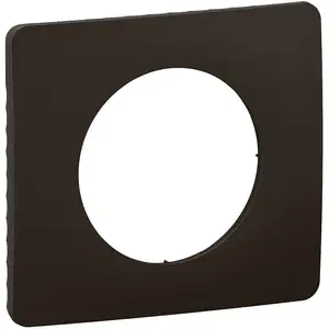 Plaque Céliane 1 poste   finition Noir Mat - Legrand pas cher