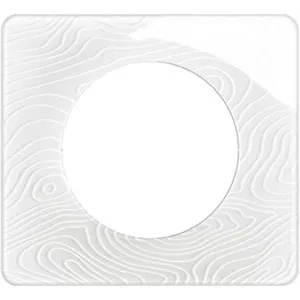LEGRAND Plaque Céliane 1 poste - Blanc Relief emballage gd (CP0621) pas cher