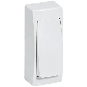 Comparateur de prix : Interrupteur va et vient étroit en saillie ASL 10A blanc Legrand
