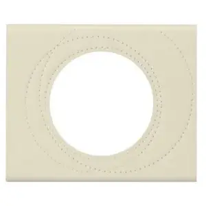 LEGRAND Celiane Plaque de finition 1 poste cuir perle couturé pas cher