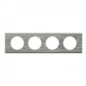 Comparateur de prix : LEGRAND plaque céliane 4 postes furtif
