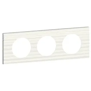 Legrand PLAQUE 3P CORIAN CANNELE pas cher