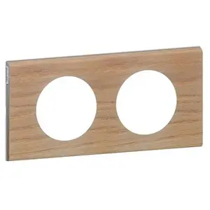 Comparateur de prix : Legrand - Plaque Céliane Matières 2 postes - finition Chêne Blanchi