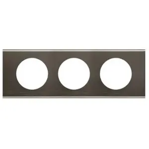 Comparateur de prix : Legrand 069033 Plaque CEliane Matières 3 postes finition Black Nickel