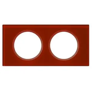 LEGRAND Celiane Plaque de finition 2 postes verre carmin