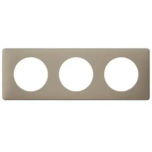 LEGRAND Celiane Plaque de finition 3 postes grès pas cher