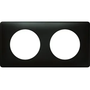 LEGRAND Celiane Plaque de finition 2 postes carbone new pas cher