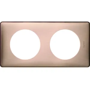 Comparateur de prix : LEGRAND Celiane Plaque de finition 2 postes copper