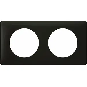 LEGRAND Celiane Plaque de finition 2 postes basalte