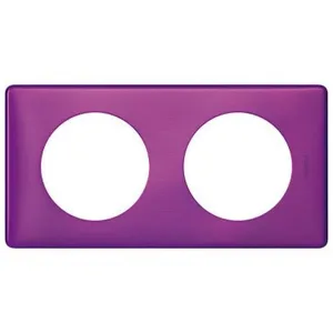 Legrand LEG98875 Céliane2 Plaque avec 2 postes Violet Irisé pas cher