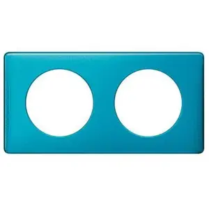 LEGRAND Celiane Plaque de finition 2 postes bleu snake pas cher