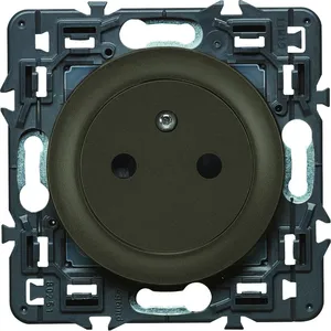 Legrand Prise LEGRAND Celiane 2P+T affleurante 16A Coloris Graphite