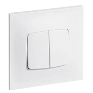 Comparateur de prix : LEGRAND - Interrupteur va et vient + poussoir 10A complet - Neptune - Blanc