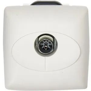 LEGRAND Prise TV pour TNT et câble pour moulure Appareillage Saillie - Blanc pas cher