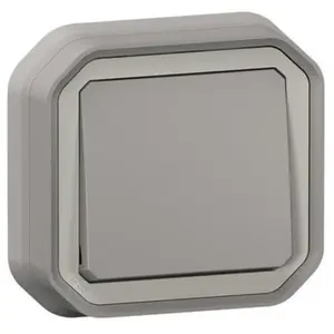 LEGRAND Interrupteur ou va-et-vient étanche Plexo - 10A - Gris pas cher