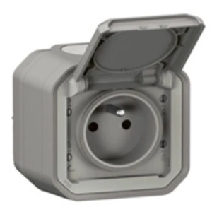 Comparateur de prix : Legrand - Prise de courant avec volet Plexo complet saillie - gris