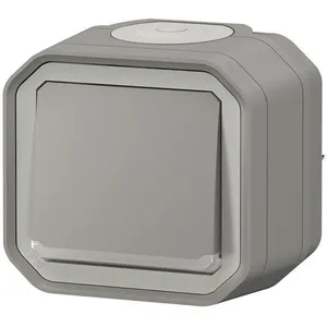 Comparateur de prix : LEGRAND Interrupteur ou va-et-vient témoin étanche Plexo - 10A - Gris