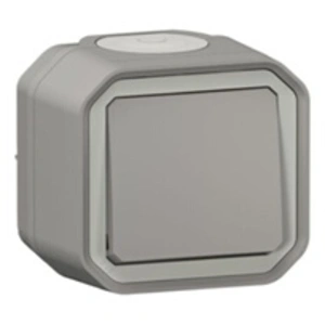 Comparateur de prix : LEGRAND Bouton poussoir simple étanche Plexo - 10A - Gris