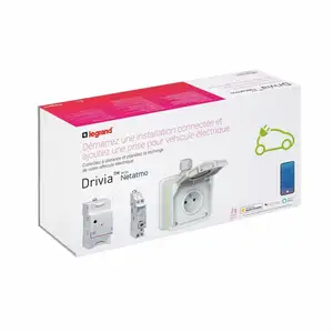 pack de démarrage prise green up - drivia with netatmo - legrand 090487 pas cher