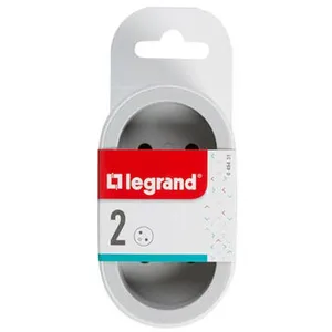 LEGRAND Biplite FB 2x2P+T standard prises frontales - Blanc et gris