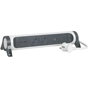 Comparateur de prix : LEGRAND Multiprise FB 3x2P+T prenium parafoudre USB A+C 1.5m blanc/