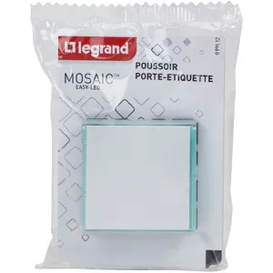 Poussoir MOSAIC EASY-LED - LEGRAND - 077043L - 6A 250V - Encastré - Thermoplastique Blanc - Bricolage
