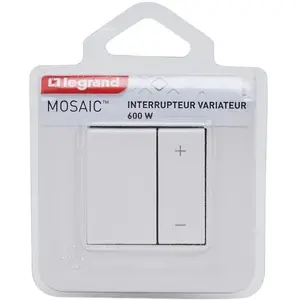 LEGRAND - Mosaic écovariateur toutes charges blanc complet