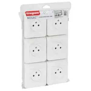 Prise Legrand Dooxie 2P+T 16A + Chargeur USB Type C Blanc - Avec Plaque