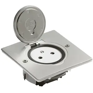 Comparateur de prix : Prise de sol simple - 2P + T - 16A - 250 V - Platine carrée - Legrand