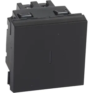 Legrand - Permutateur 10AX 250V Mosaic 2 modules noir mat 079321L pas cher