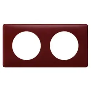 Legrand Plaque de finition Legrand C?liane bordeaux 2 postes pas cher