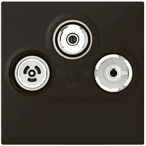 Legrand - Prise tv-fm-sat Mosaic 2 modules noir mat 099455 pas cher