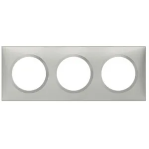 Comparateur de prix : Legrand Plaque decorative dooxie 3 postes aluminium