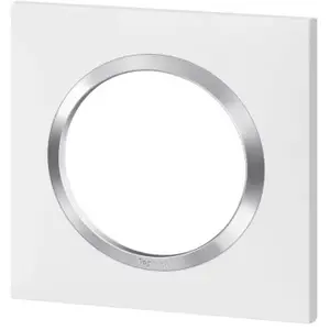 Comparateur de prix : LEGRAND Plaque 1P blanc chrome Dooxie