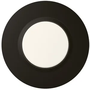Comparateur de prix : Legrand - Plaque de finition ronde dooxie 1 poste finition noir velours